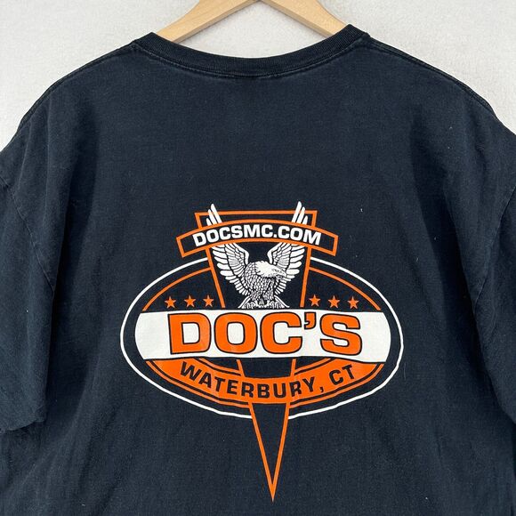 DOCS MOTORCYCLE PARTS Shirt Adult 2XL ShovelHead PanHead Waterbury CT Harley - Picture 4 of 13